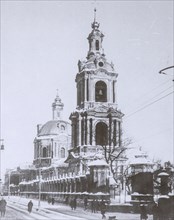 The Church of Holy Martyr Nikita at Old Basmannaya street in Moscow, 1929.