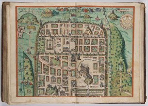 The Jerusalem Map (From: Civitates Orbis Terrarum), 1572.