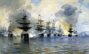The Naval Battle of Navarino on 20 October 1827, 1888.