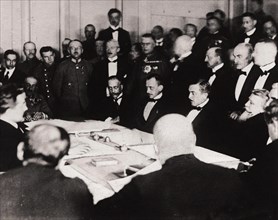 The signing of the Treaty of Brest-Litovsk in the fortress of Brest-Litovsk, March 3, 1918, 1918.