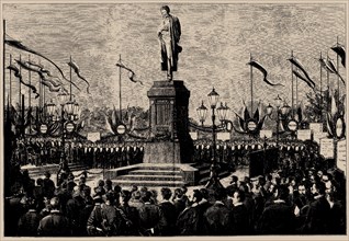 The unveiling of the Pushkin monument in Moscow on June 6, 1880, 1880.