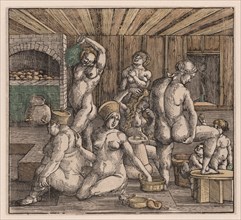 The women's bath, c. 1500.