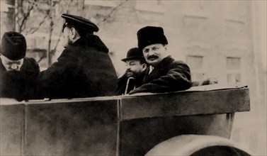 Trotsky and Joffe in Brest-Litovsk, 1918