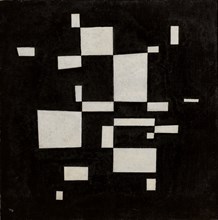 Weiss auf Schwarz (White on Black) , 1930.