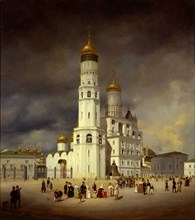 Ivanovskaya Square in the Moscow Kremlin, 1839.