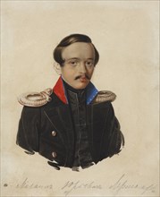 Portrait of the poet Mikhail Yuryevich Lermontov (1814-1841), 1839-1840.