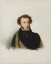 Portrait of the poet Alexander Sergeyevich Pushkin (1799-1837), 1832.