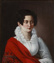 Portrait of Anna Nikolayevna Nashchokina, née Panova, 1820s.