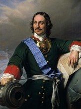 Portrait of Emperor Peter I the Great (1672-1725), 1838.