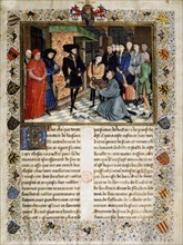 Jean Wauquelin presenting his Chroniques de Hainaut to Philip the Good, 1447.
