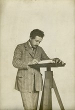 Albert Einstein at the Swiss Patent Office in Bern, 1905.