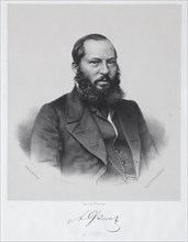 Portrait of the poet Afanasy Fet (1820-1892).