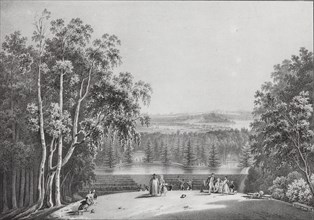 View of Saint Petersburg from the Parnas Hill in Pargolovo, 1833.