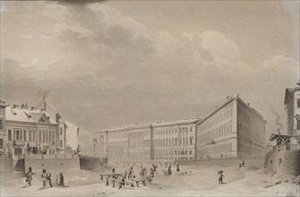 Saint Petersburg. The General Staff building on the Moika River embankment, before 1833.