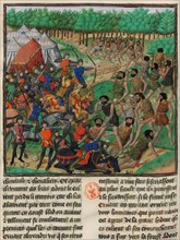 The army of Alexander the Great fights the Giants, 1448.