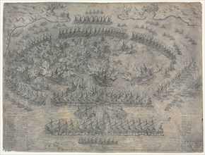 The Battle of Lepanto on 7 October 1571, 1572.