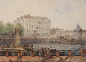 House of M.D. Tarasova at the embankment of Fontanka, 1861.