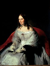 Portrait of Sarah Louise Strachan (1818-1881), principessa di Sant'Antimo, 1840-1844.