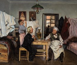 At the samovar, 1900.