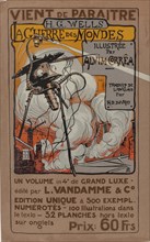 Poster to the special edition of The War of Worlds by H. G. Wells, 1906.