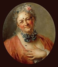 Pierre Jélyotte (1713-1797) in the Role of the Nymph Plataea in Comic Opera Platée ou Junon jalouse
