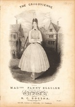 Fanny Elssler dancing the cracovienne, c. 1840.