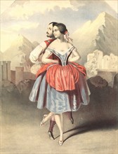 Fanny Cerrito (1817-1909) and Arthur Saint-Léon (1821-1870) in La Polka by Cesare Pugni , c. 1843.