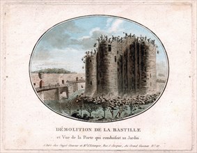 The Demolition of the Bastille, 1789.