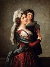 Madame Rousseau and her Daughter, 1789.