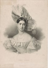 Portrait of the Ballet dancer Fanny Elssler (1810-1884), 1831.