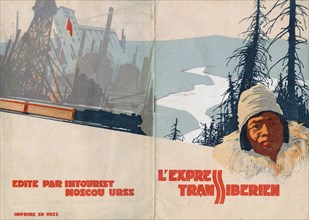 Transsiberian express (Brochure of the Intourist company), 1931.