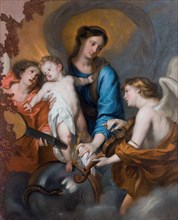 The Virgin and Child with Two Musician Angels.