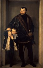 Conte Iseppo da Porto with his son Adrian, ca 1552.