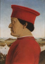 Portrait of the Duke Federico da Montefeltro (1422-1482) , ca 1471-1472.