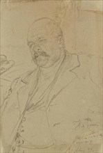 Portrait of the author Vladimir Alekseyevich Gilyarovsky (1853-1935), 1899.