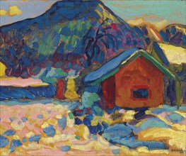 Winter study with mountain, 1908.