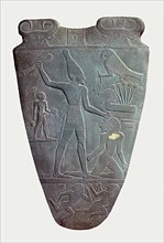 The Narmer Palette (verso) , ca 31st century BC.
