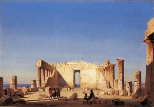 Inside the Parthenon, 1843.