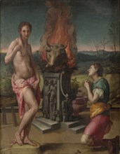 Pygmalion and Galatea, ca 1530.