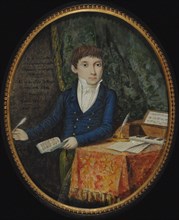 Portrait of the composer Gaetano Donizetti (1797-1848) as a youth, 1810s.