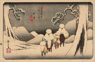 Oi. From the series The Sixty-nine Stations of the Kisokaido Road, 1836-1837.