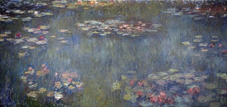 Waterlilies Pond, Green Reflection (Le Bassin aux nymphéas, reflets verts), 1920-1925.