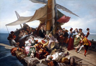 La barca dei comici:: the Carlo Goldoni's journey from Rimini to Chioggia, ca 1855.