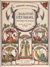 Cover of the score of the opera The Golden Cockerel by N. Rimsky-Korsakov , 1908.