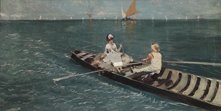 Boat trip in the lagoon, 1883.
