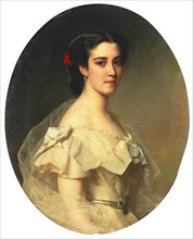 Portrait of Baroness Lina Yxkull-Gyllenband (1840-1911), née von Adelson, 1863.