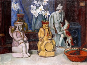 Still life with ceramics and narcissi, 1927.