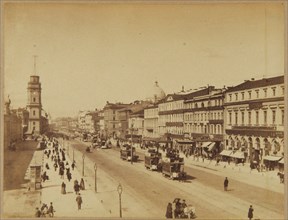 View of the Nevsky Prospekt in Saint Petersburg, c. 1890.
