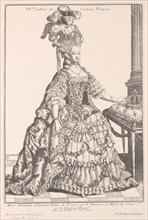 Queen Marie Antoinette of France (1755-1793) in court dress, ca 1778.