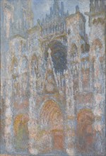 La cathédrale de Rouen. Le portail, soleil matinal (The Rouen Cathedral. The portal, early morning s
